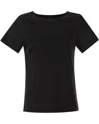Fay - Jersey T Shirt With Boat Neckline - Lyst