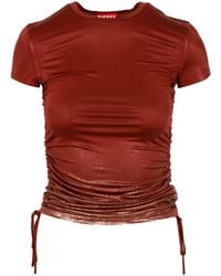 DIESEL - Top Marrón - Lyst