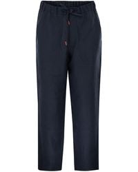 Kiton - Maßgeschneiderte -Hose aus Leinen mit Kordelzug - Lyst