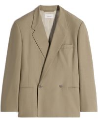 Lemaire - Double-Breasted Tailored Jacket - Lyst