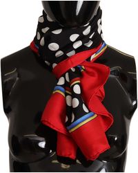 Dolce & Gabbana Seide Andere materialien foulard in Schwarz Damen Accessoires Schals 