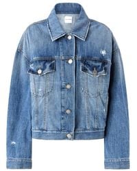 Pinko - Light Wash Denim Jacket - Lyst
