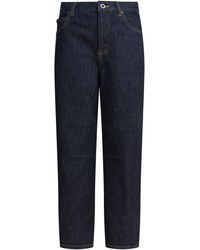 Self-Portrait - Barrel Leg Jeans Blu-Donna - Lyst