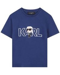 KARL LAGERFELD - T-Shirt With Logo - Lyst