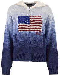 Polo Ralph Lauren - Ombré Cotton Hooded Jumper - Lyst
