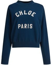 Chloé - Cotton Sweatshirt - Lyst