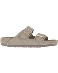 Birkenstock - Arizona Exq Taupe, Suede Leather, S - Lyst