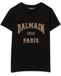 Balmain - T Shirt With Logo - Lyst