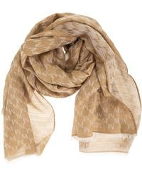 Max Mara - Mxapaniere Jacquard Wool, Cotton And Silk Stole - Lyst