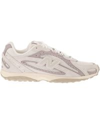 New Balance - Mesh And Suede Lifestyle Sneakers With Leather Details - Lyst