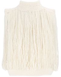Fabiana Filippi - Boucle Fringed Tank Top - Lyst