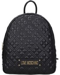 Love Moschino - Liebe Moschino -Rucksäcke und fuppies Frauen Polyurethan schwarz - Lyst