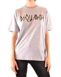 DSquared² - Camiseta Gris - Lyst