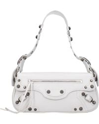 Balenciaga - Stucchi A Tracolla Le Cagole Donna Pelle Bianco/Bianco Ottico - Lyst