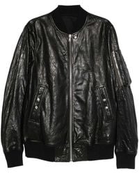Rick Owens - Leather Bomber Jacket - Lyst