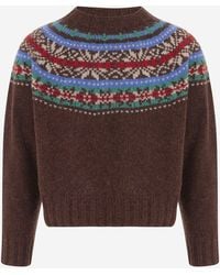Howlin' - Wool Sweater With Jacquard Pattern - Lyst