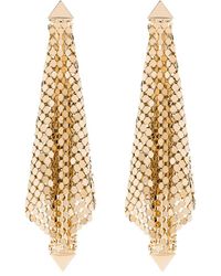 Rabanne - Oorbellen Met Mesh - Lyst