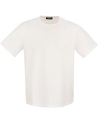 Herno - Stretch Cotton Jersey T -shirt - Lyst