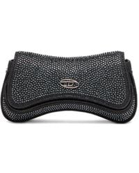 DIESEL - Mini Handbag With Rhinestones And Adjustable Strap - Lyst