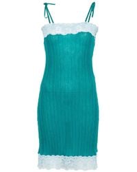 Chloé - Wool Knit Mini Dress - Lyst
