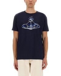 Vivienne Westwood - Orb Print T-Shirt - Lyst