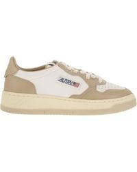 Autry - Medaillengewinner niedriger Zwei -Ton -Leder -Sneaker - Lyst