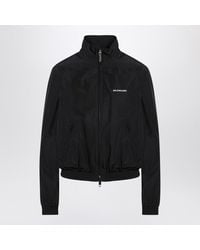 Balenciaga - Bomber Jacket With Zip And Logo - Lyst