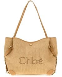 Chloé - Raffia Chloã Clover Shopping Bag - Lyst