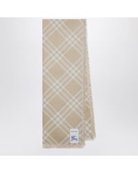 Burberry - Ecru Check And Scarf - Lyst