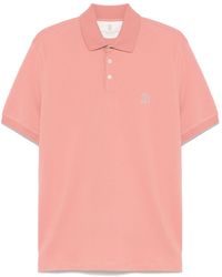 Brunello Cucinelli - Logo Cotton Polo Shirt - Lyst