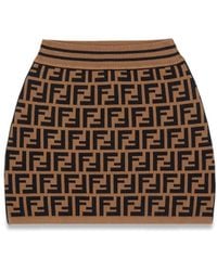 Fendi - Gonna A Maglia Ff - Lyst