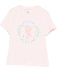 CASABLANCA - Dance Joy Fitted T-Shirt - Lyst