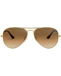 Ray-Ban - Zonnebril Rb3025 001/51 Aviator Gradiënt Goud/bruin Vervaagd Unisex - Lyst