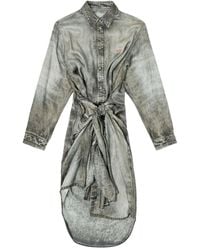 DIESEL - D-Iletta Midi-Jurk - Lyst