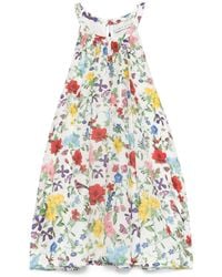 Alice + Olivia - Alice + Olivia Erna Cotton And Linnen Mini Dress - Lyst
