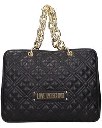 Love Moschino - Borse A Mano Donna Poliuretano Nero - Lyst