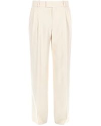 Drole de Monsieur - Viscose Polyester Elastane Trousers - Lyst