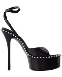 Alexander Wang - Nova 145 Sandals Leather Black - Lyst