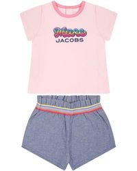 Marc Jacobs - Logo T Shirt And Shorts Set - Lyst