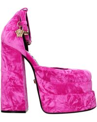 Versace - Platform Heel Sandals - Lyst