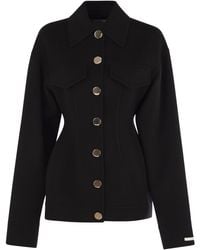 Sportmax - Egeo eng anliegende Wolle Caban - Lyst