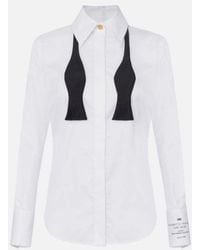 Elisabetta Franchi - Shirt Met Logo - Lyst