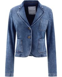 Jacob Cohen - Denim Blazer - Lyst