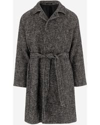 Tagliatore - Cotton And Wool Blend Coat - Lyst
