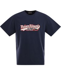 Autry X Maison Kitsune - T Shirt With Logo - Lyst