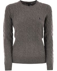 Polo Ralph Lauren - Plaited Wool And Cashmere Crew-Neck - Lyst