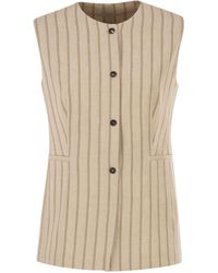 Antonelli - Pinstriped Tailored Waistcoat - Lyst
