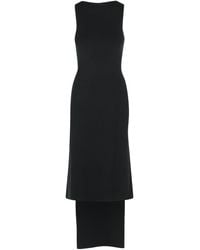 Courreges - Robe «oblique» des palais en mélange de viscose noir - Lyst