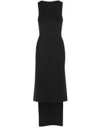 Courreges - Courreves 'schräge' Kleid in schwarze Viskose -Mischung - Lyst