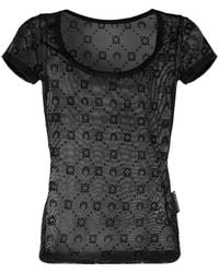 Marine Serre - Crescent Moon-Motif Mesh Top - Lyst